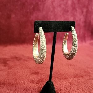 Silver Israel 925 Hoop Earrings